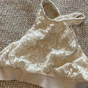 Cream Lace Bralette